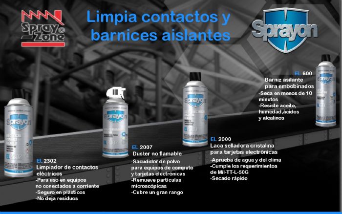 Limpia Contactos y Barnices Aislantes