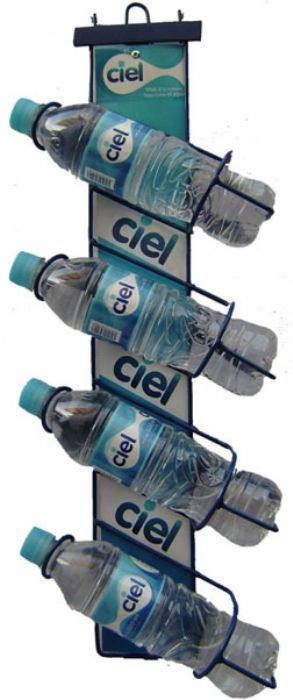 exhibidor de pared para botellas 