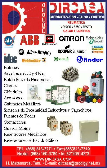 Boton Pulsador, Clemas y Cajas de Control