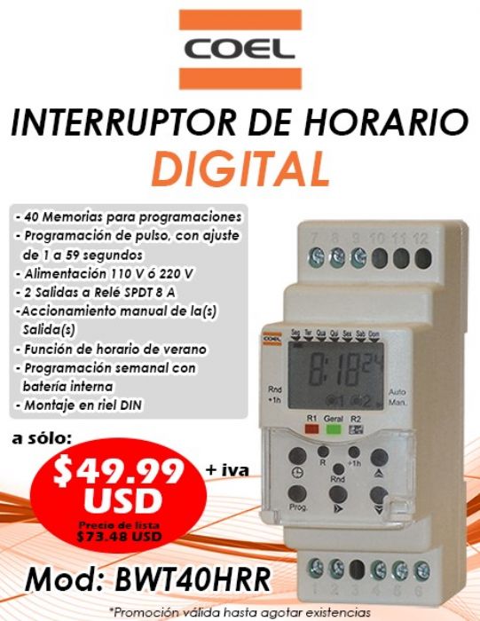 INTERRUPTOR DE HORARIO DIGITAL