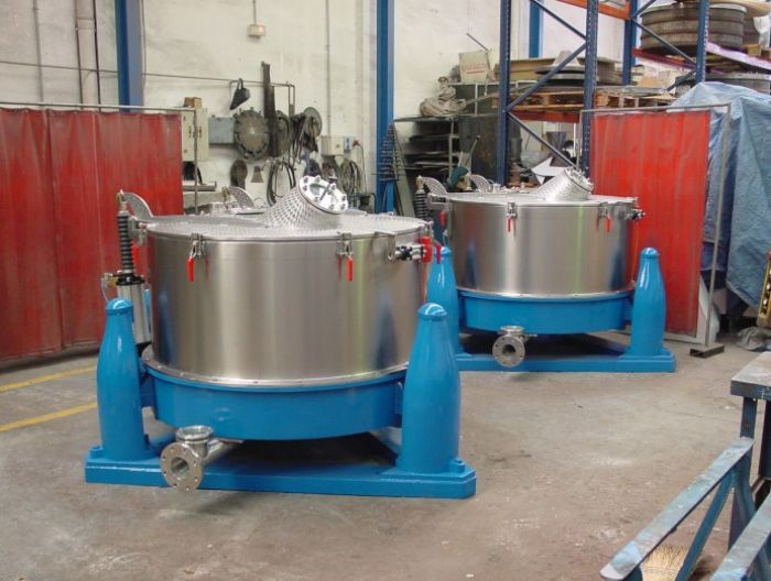 Centrifugas de Cesta con Bolsa filtrante