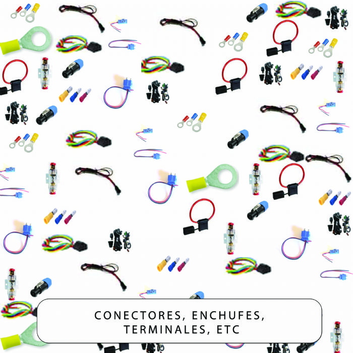 Conectores, Enchufes, terminales, etc.
