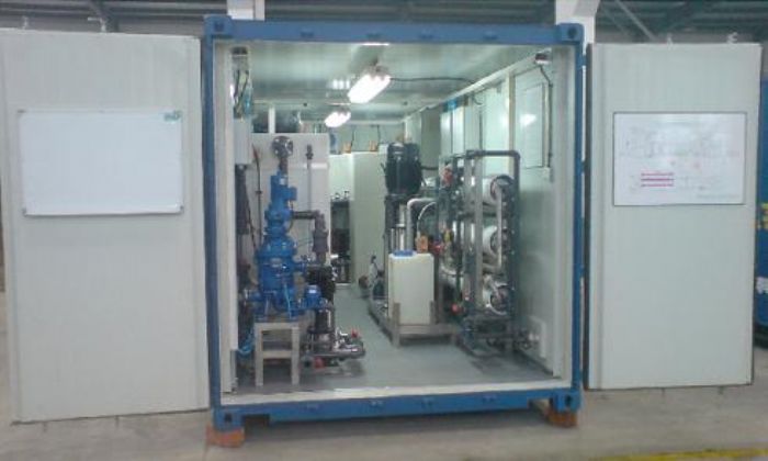 Planta móvil de tratamiento de agua