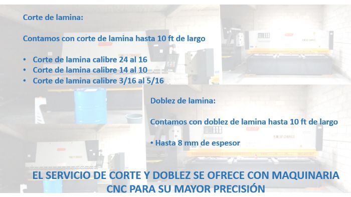 Corte y doblez de lamina