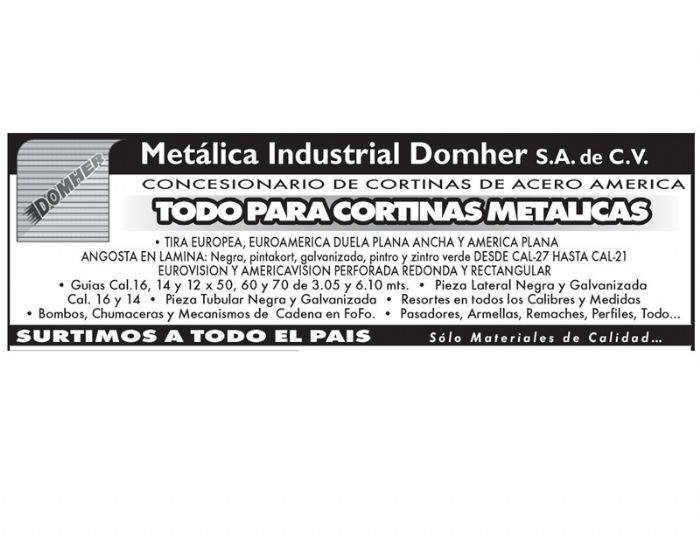 Cortinas de acero