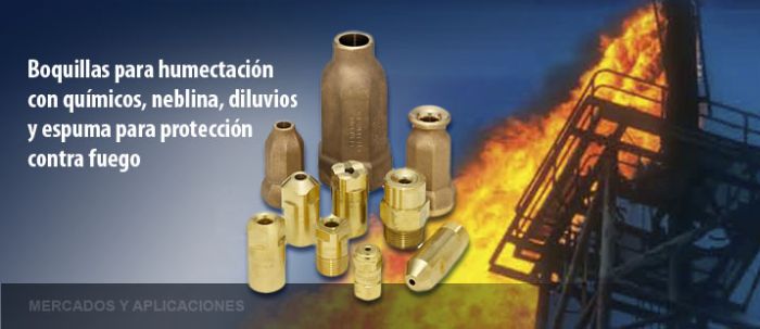 BOQUILLAS PARA PROTECCION CONTRA FUEGO