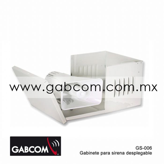 Gabinete metalico para sirena de 30 watts desplegable