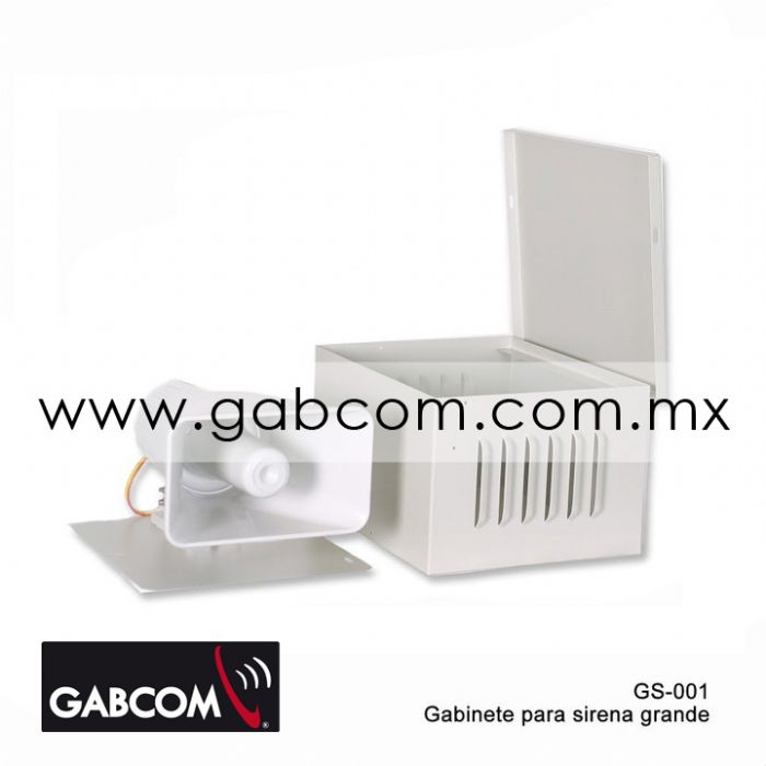 Gabinete metalico para sirena de 30 watts