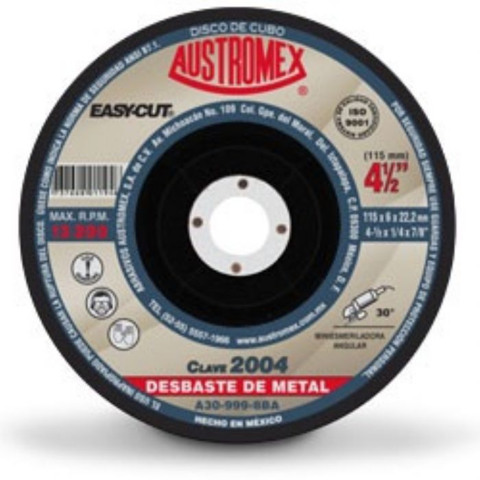 Discos abrasivos para desbaste de metal