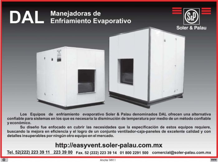 Manejadores de Enfriamiento Evaporativo