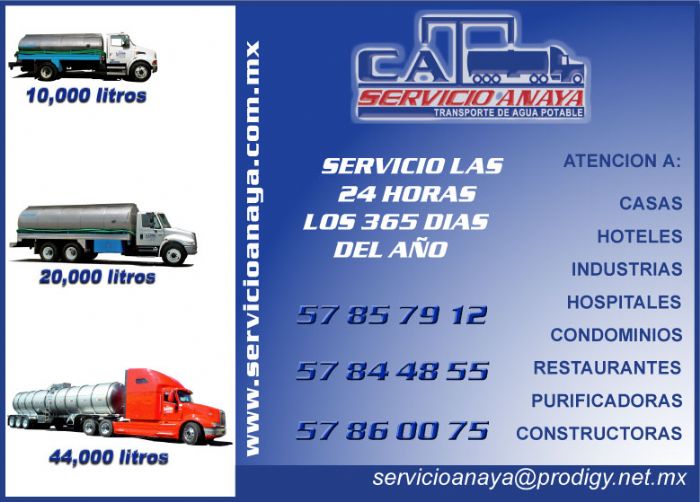SERVICIO DE AGUA POTABLE