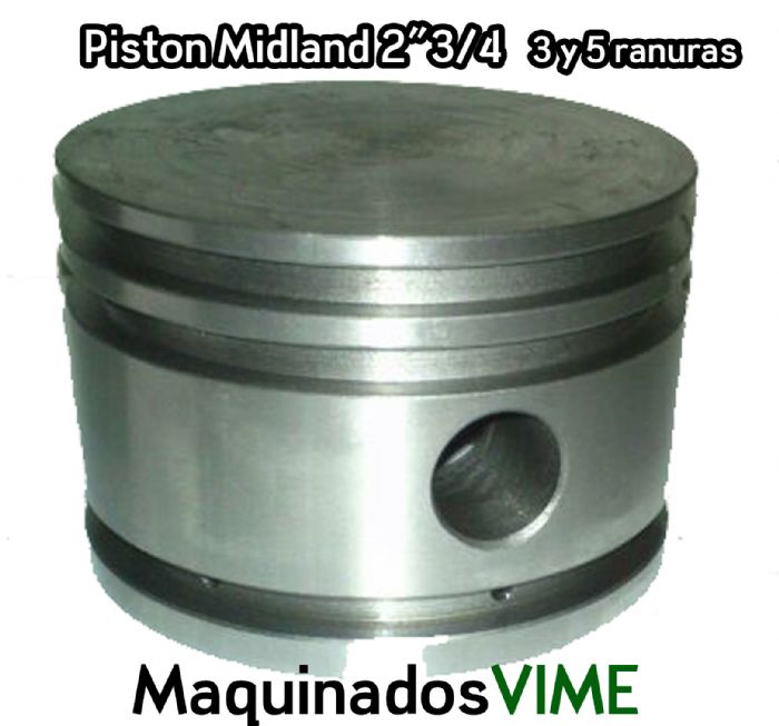Pistones Midland 2" 3/4 de 3 y 5 ranuras