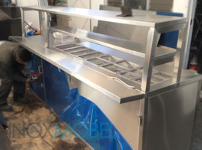 Muebles de acero inoxidable para negocio