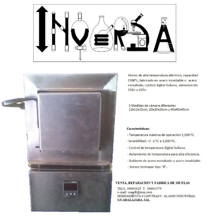 horno de alta temperatura(mufla)