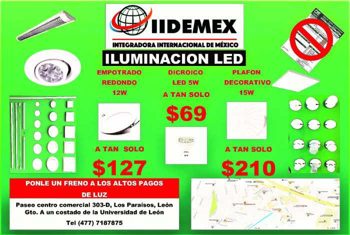 LUMINARIO LED REDONDO EMPOTRADO 12W