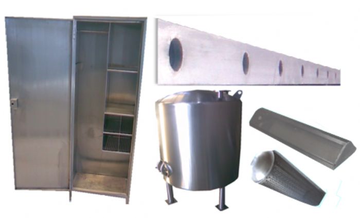 Muebles en acero y piezas