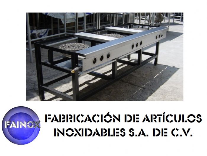 PARRILLA EN ACERO AL CARBÓN