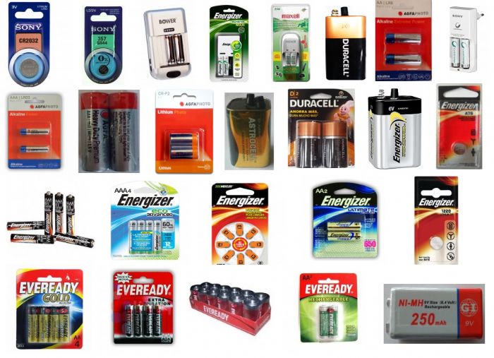 Pilas Alcalinas, Carbon Zinc, Litio, Recargables 