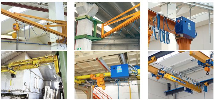 Gruas pluma giratoria