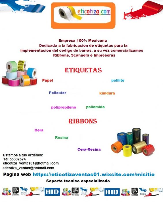 etiquetas para imprimir el código de barras