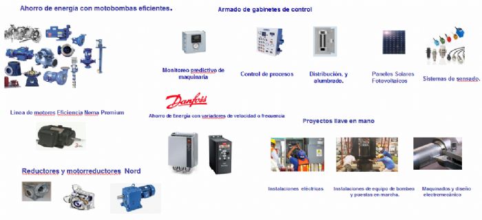Equipo de bombeo, reductores, variadores y motores