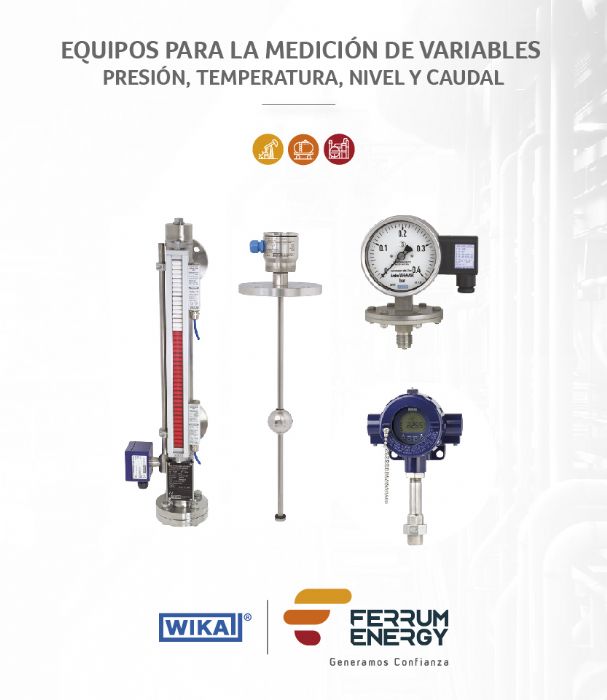 Equipos para la medición de variables  Presión, temperatura, nivel y caudal