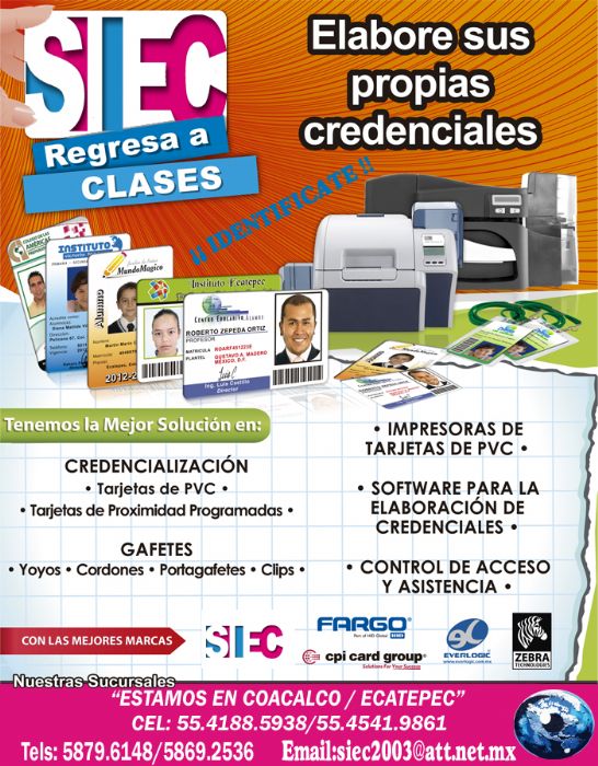 ELABORACION DE CREDENCIALES EN PVC