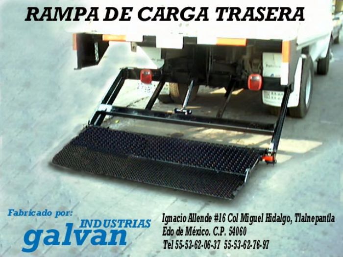 rampa de carga trasera para camion o camioneta 