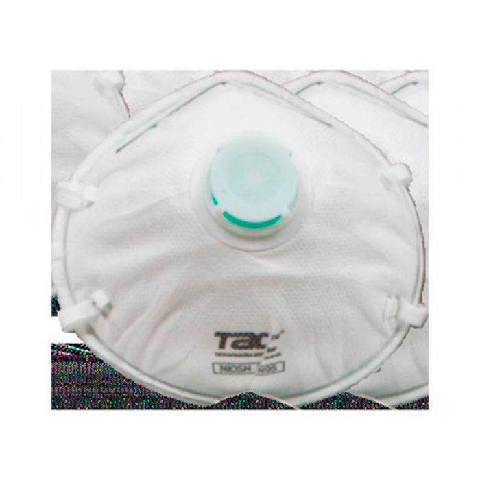 Respirador desechable con valvula