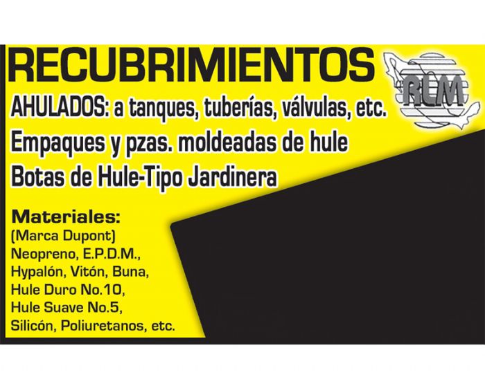 Recubrimientos de hule