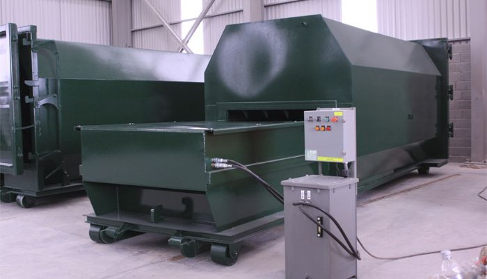Compactador integrado para basura