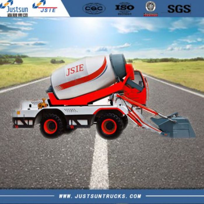 Self Loading Concrete Truck Mixer, 4 m3, 660L, Curb Weight 8500kg