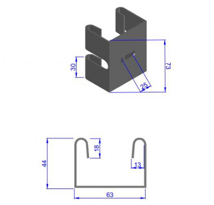 SOPORTE PARA LAMPARA DESDE CHAROLA