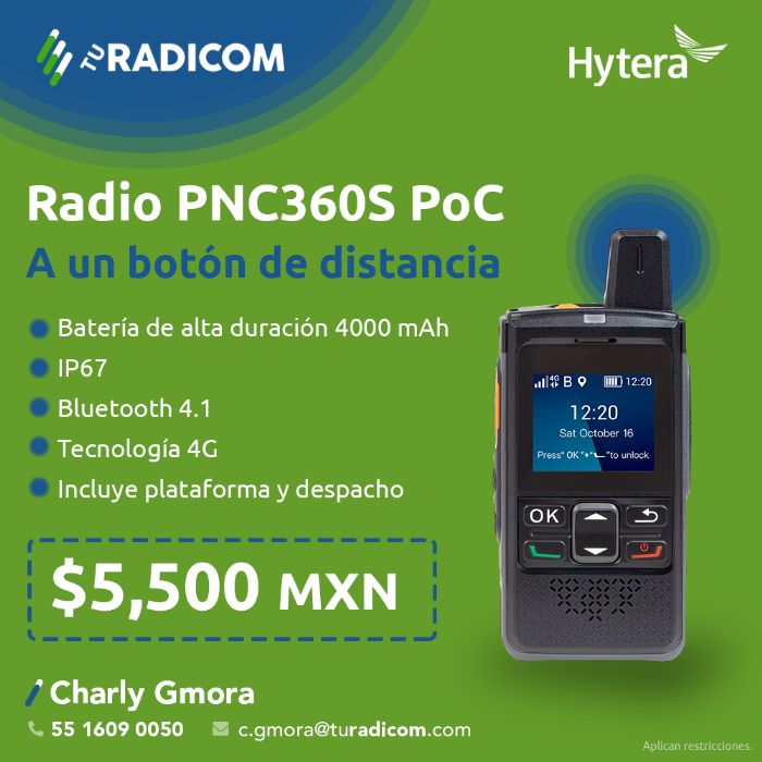 RADIO HYTERA POC PNC360