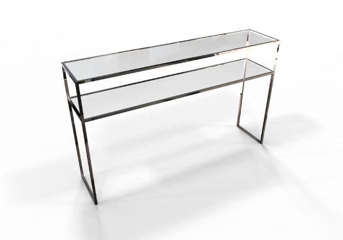 Credenza Cristal de Acero Inoxidable