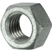 Tuercas hexagonales acabadas de acero galvanizado
