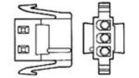 Conector plastico de 3 posiciones 1-480304 