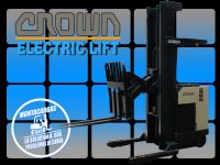 montacargas electric pasillo anosto marca crown 4,500lbs
