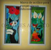 Marco de acrílico para rompecabezas diferentes colores