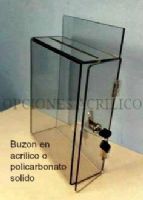 Buzón de acrílico o policarbonato solido