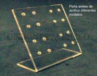 Porta aretes de acrílico diferentes modelos