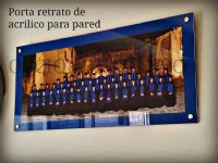 Porta retrato de acrílico para pared