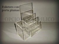Folletero con porta plumas