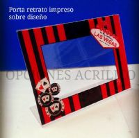 Porta retrato impreso sobre diseño