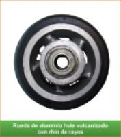 Ruedas Aluminio-Hule Vulcanizado