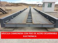 BASCULA TIPO CAMIONERA SISTEMA  ELECTRONICO