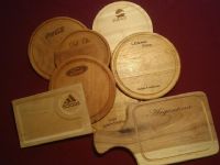 corte y grabado laser sobre madera