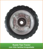 Rueda tipo Tractor Rhin de Aluminio