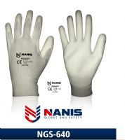 GUANTE BLANCO DE NYLON CON POLIURETANO