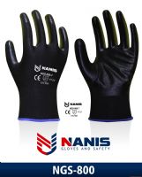 GUANTE DE NYLON CON NITRILO NEGRO